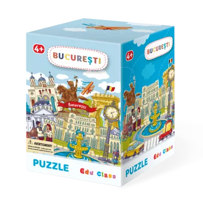 Puzzle - Bucuresti, 64 piese - Edu Class