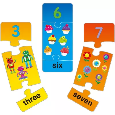 Puzzle cu numere (3 piese)