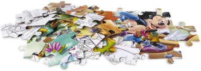 Puzzle de colorat maxi - Mickey Mouse in jungla (60 piese)