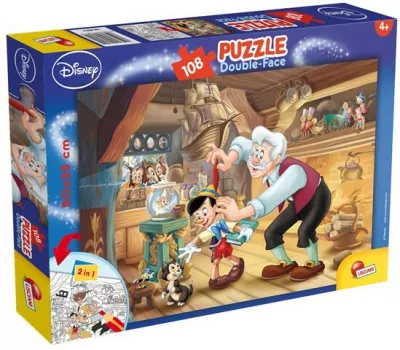 Puzzle de colorat - Pinocchio (108 piese)