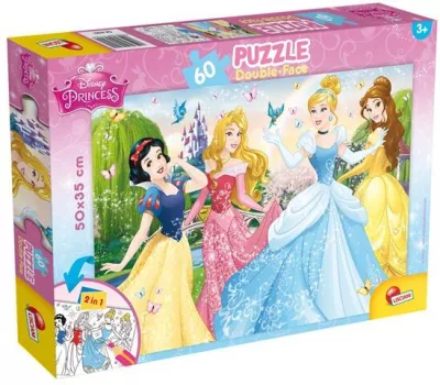Puzzle de colorat - Printese Disney (60 piese)