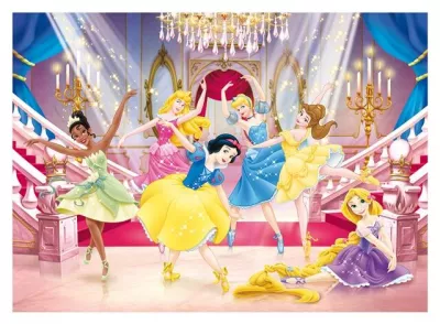 Puzzle de colorat - Printese la bal (250 piese)