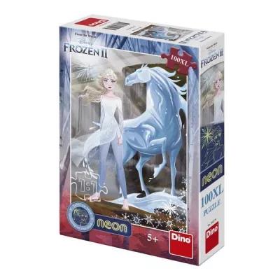 Puzzle Neon XL - Frozen II - Calul de gheata (100 piese)