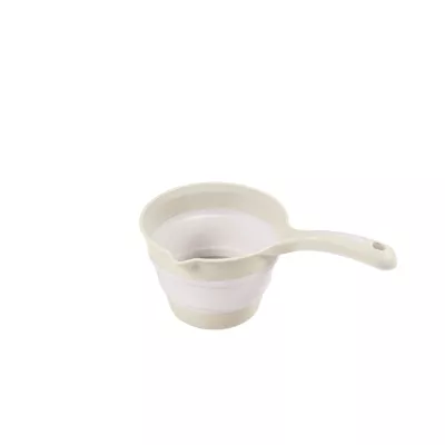 Recipient pliabil cu maner pentru baie - Bej