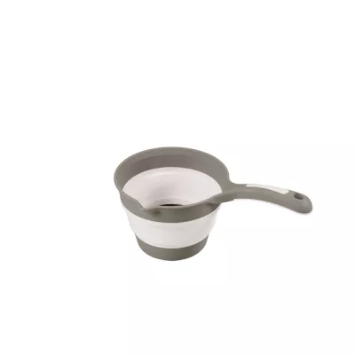 Recipient pliabil cu maner pentru baie - Gri