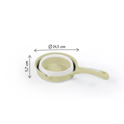 Recipient pliabil cu maner pentru baie - Verde Eco