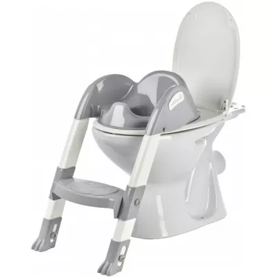 Reductor pentru toaleta cu scarita - Kiddyloo, Grey Charm - Thermobaby