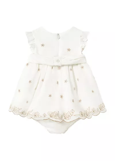 Rochie + chilotei - Alb/Crem - Mayoral  12 luni