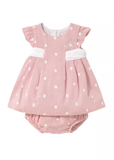 Rochie + chilotei - Brodata - Mayoral  4-6 luni