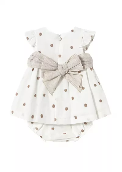 Rochie + chilotei - Brodata - Mayoral  4-6 luni