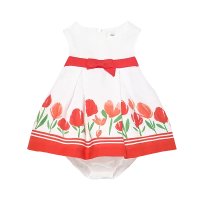 Rochie + chilotel cu imprimeu - Lalele - Mayoral 4-6 luni