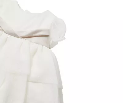 Rochie alba eleganta si chilotei asortati  - Mayoral 12 luni