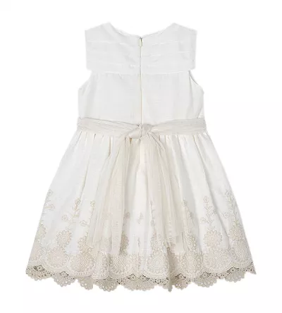 Rochie brodata Better Cotton - bej - Mayoral  