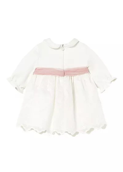 Rochie broderie - ecru - Mayoral  2-4 luni
