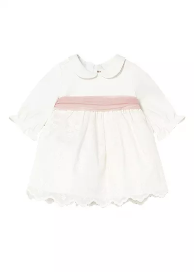 Rochie broderie - ecru - Mayoral  4-6 luni