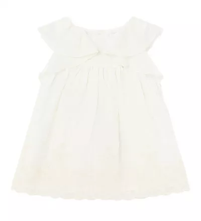 Rochie broderie bambula - ocru - Mayoral         