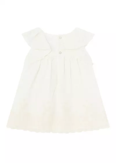 Rochie broderie bambula - ocru - Mayoral         