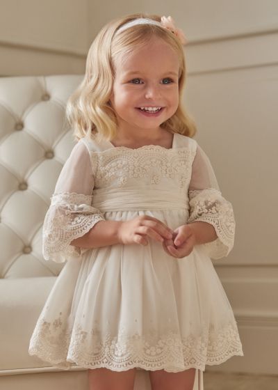 Rochie Broderie Bej Ceremonie - Abel & lula 18 luni