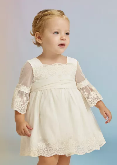 Rochie Broderie Bej Ceremonie - Abel & lula 18 luni