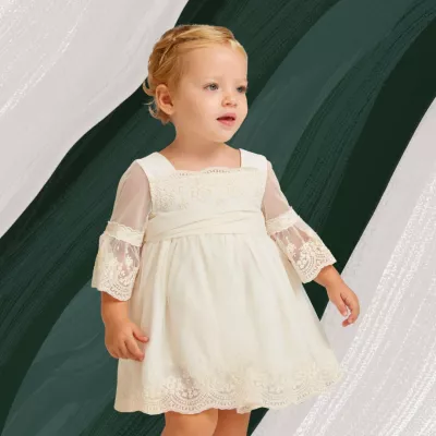 Rochie Broderie Bej Ceremonie - Abel & lula 18 luni