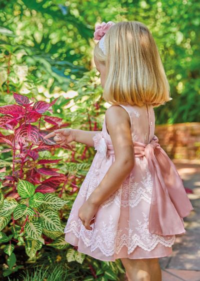 Rochie Broderie Rosa Ceremonie - Abel & lula 2 ani