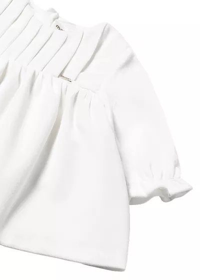 Rochie catifea - ecru - Mayoral  4-6 luni