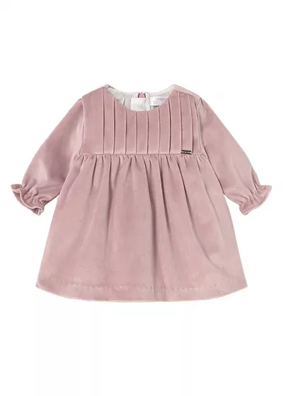 Rochie catifea - roz perlat - Mayoral  18 luni