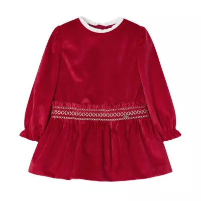 Rochie catifea fagure de miere - Mayoral 18 luni