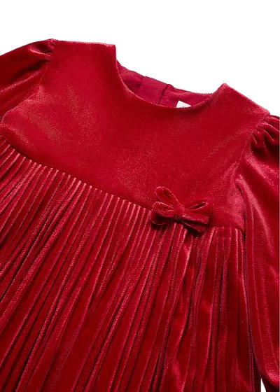 Rochie catifea pliuri - Mayoral 3 ani
