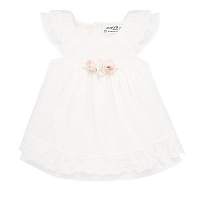 Rochie ceremonie cu chilotei - 3 Trandafiri - Mayoral 2-4 luni