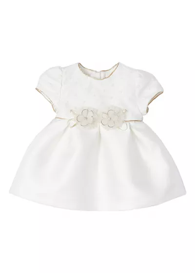 Rochie ceremonie jacard - Alb - Mayoral 