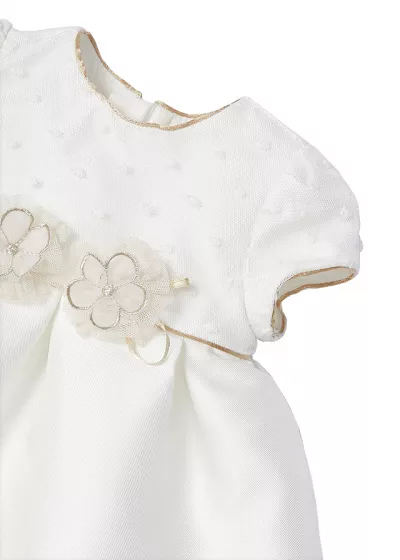 Rochie ceremonie jacard - Alb - Mayoral 