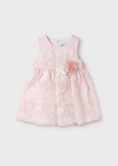 Rochie Ceremonie Organza Broderie  - Abel & lula 6-9 luni