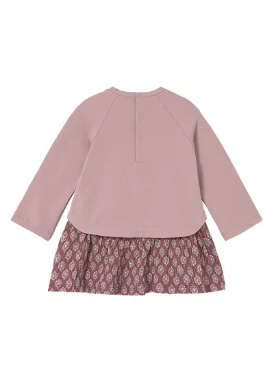 Rochie combinata - roz inchis - Mayoral 4 ani