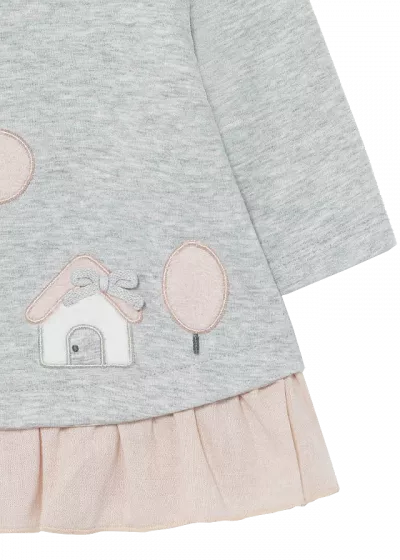 Rochie cu aplicatie - Casuta - Mayoral   4-6 luni