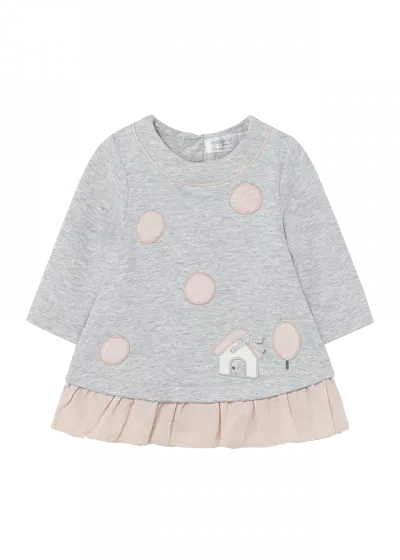 Rochie cu aplicatie - Casuta - Mayoral   6-9 luni