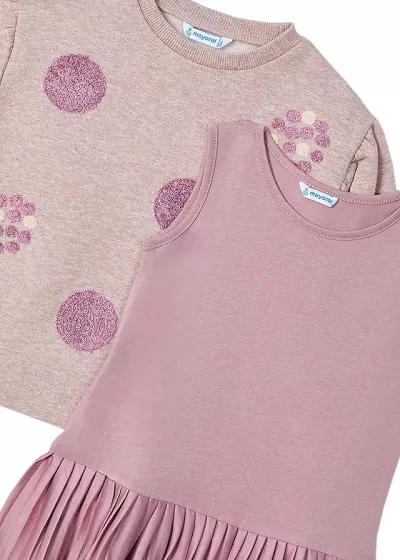 Rochie cu bluza - roz - Mayoral  5 ani