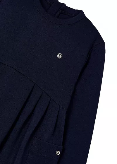 Rochie cu buzunare - bleumarin - Mayoral 