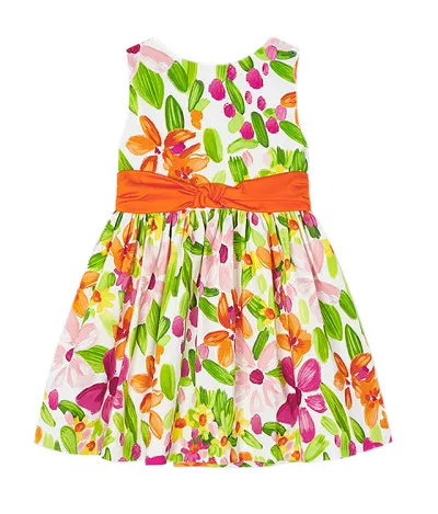 Rochie cu funda, spate - flori - Mayoral     
