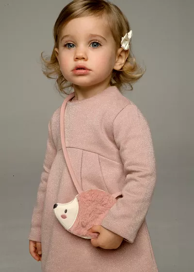 Rochie cu gentuta arici - roz pal - Mayoral  36 luni