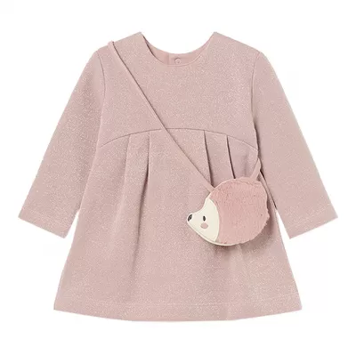 Rochie cu gentuta arici - roz pal - Mayoral  36 luni