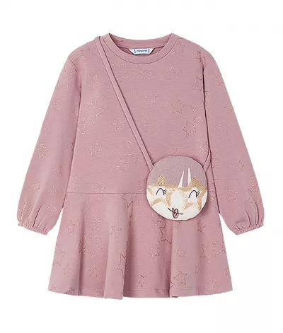 Rochie cu gentuta fetita - roz - Mayoral   5 ani