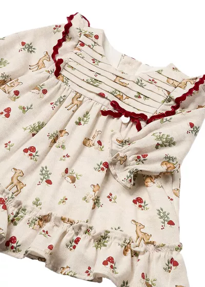 Rochie cu imprimeu si volane - Mayoral   18 luni