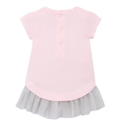 Rochie cu tul Gri bebe fetita 3 ani