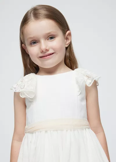 Rochie dantela - bej - Mayoral   