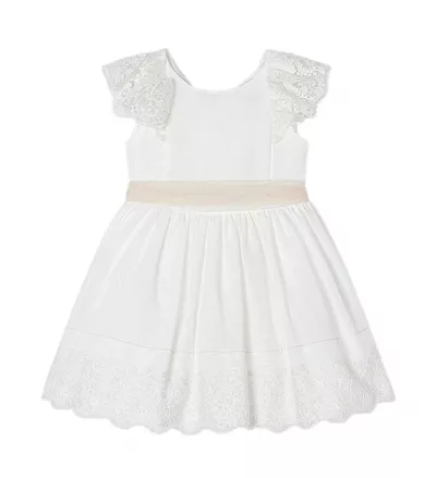 Rochie dantela - bej - Mayoral   