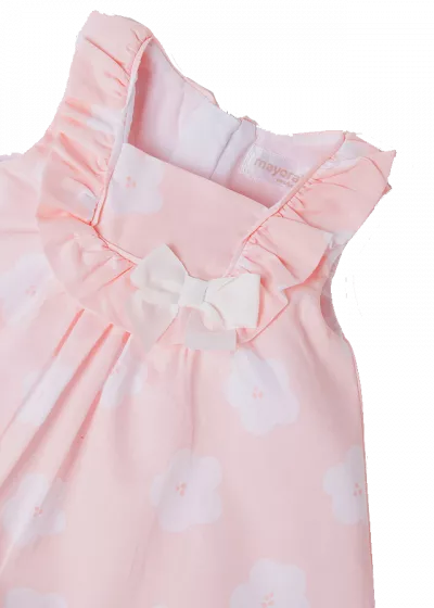 Rochie florice ECOFRIEND + chilotei - Roz - Mayoral 6-9 luni