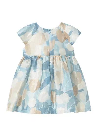 Rochie imprimeu flori - Bleu/Bej - Mayoral 3 ani