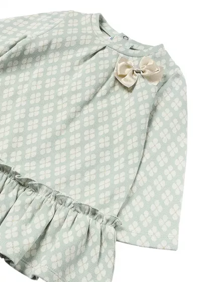 Rochie jacquard - verde - Mayoral 36 luni