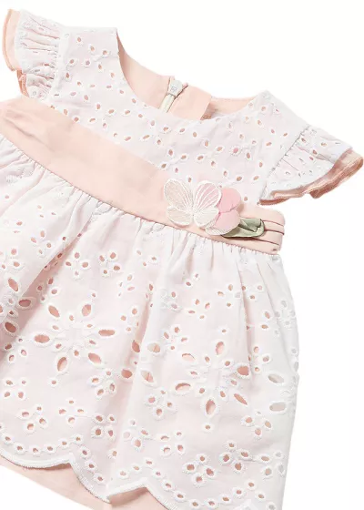 Rochie perforata Better Cotton - Mayoral  12 luni (80 cm)